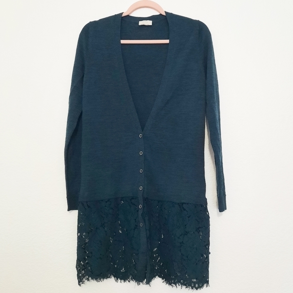 WRAP LONDON lace trim sienna Cardigan 6